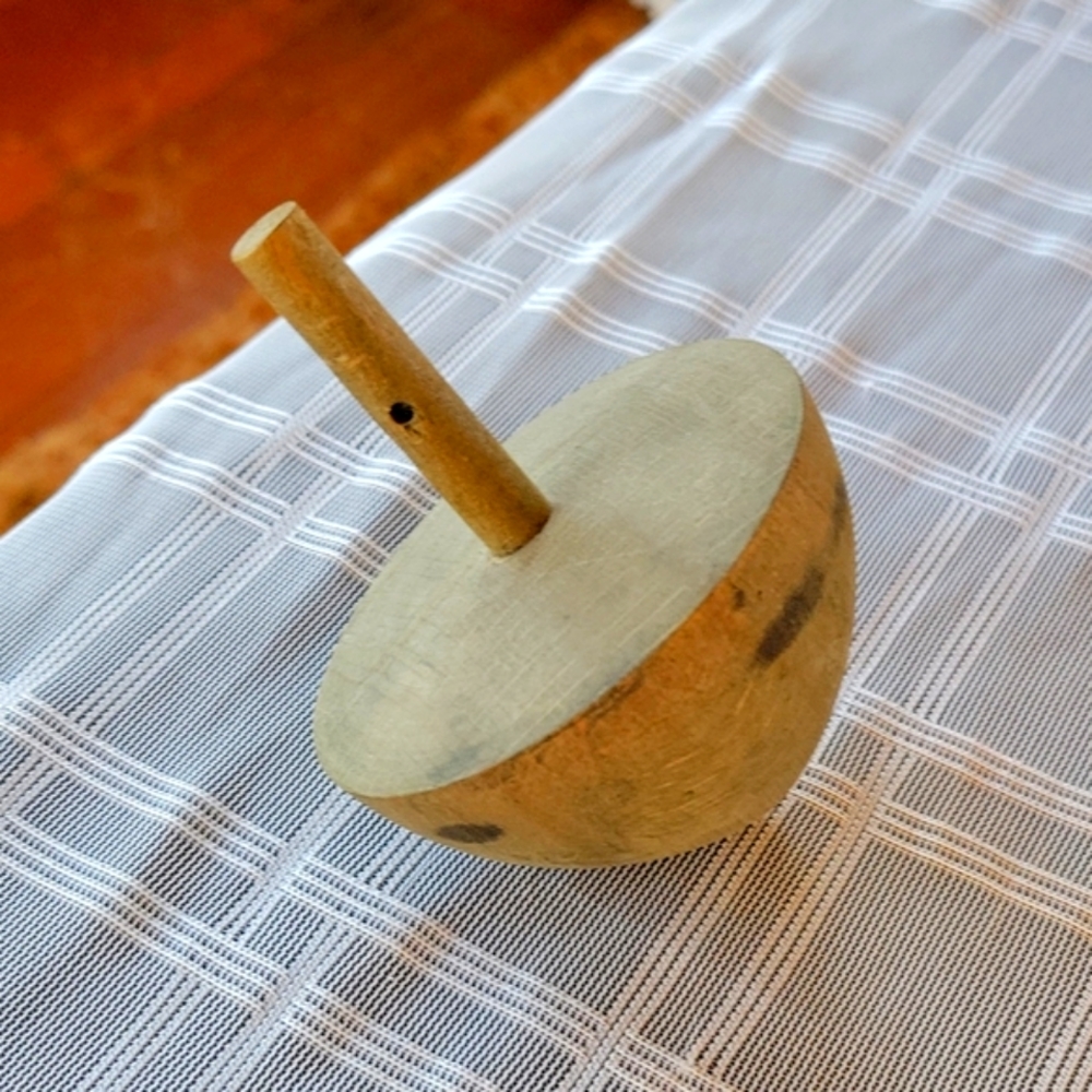 Vintage Wooden Spinning Top